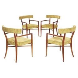 T.H.Robsjohn-Gibbings armchairs, set of four