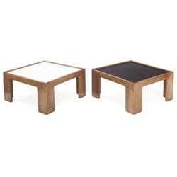 Tobia Scarpa end tables, pair