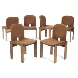 Tobia Scarpa dining chairs, set of six