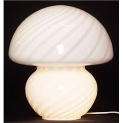 Murano Glass table lamp, mushroom-shaped