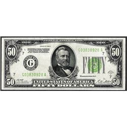 1928A $50 Federal Reserve Note Chicago
