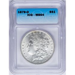 1879-O $1 Morgan Silver Dollar Coin ICG MS64+