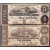 Image 1 : Lot of 1863 $5/10 Confederate States of America Note