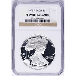 1995-P $1 American Silver Eagle Proof Coin NGC PF69 Ultra Cameo