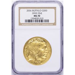 2006 $50 American Buffalo Gold Coin NGC MS70