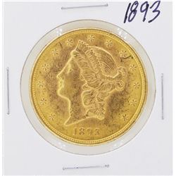 1893 $20 Liberty Head Double Eagle Gold Coin