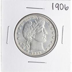 1906 Barber Half Dollar Silver Coin