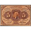 Image 1 : July 17, 1862 First Issue Five Cent Fractional Currency Note