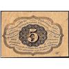 Image 2 : July 17, 1862 First Issue Five Cent Fractional Currency Note