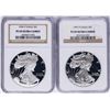Image 1 : Lot of 1996-P & 1997-P $1 American Silver Eagle Proof Coins NGC PF69 Ultra Cameo