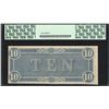 Image 2 : 1864 $10 Confederate States of America Note T-68 PCGS New 62PPQ