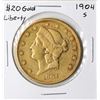 Image 1 : 1904-S $20 Liberty Head Double Eagle Gold Coin