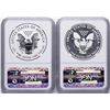 Image 2 : 2013-W $1 West Point American Silver Eagle Coin Set NGC PF70/SP70