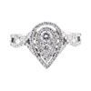 Image 2 : 14KT White Gold 0.97 ctw Diamond Ring