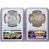 Image 2 : Lot of 1884-O & 1885-O $1 Morgan Silver Dollar Coins NGC MS64