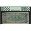 Image 2 : 1864 $20 Confederate States of America Note T-67 PCGS Choice About New 58