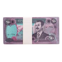 Lot of (50) Iraqi 250 Dinars Saddam Hussein Notes
