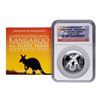 Image 3 : 2010P $1 Australia Kangaroo Silver Coin High Relief NGC PF70 Ultra Cameo w/ COA