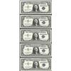 Image 1 : Lot of (5) 1957 $1 Silver Certificate Notes