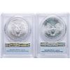 Image 2 : Lot of 2016-2017 $1 American Silver Eagle Coins PCGS MS69 First Strikes