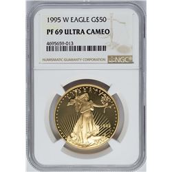 1995-W $50 American Gold Eagle Coin NGC PF69 Ultra Cameo