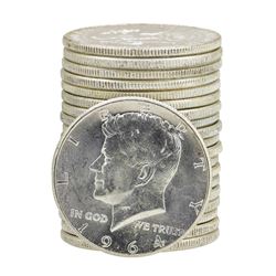 Roll of (20) 1964 Brilliant Uncirculated Kennedy Half Dollars