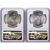 Image 2 : Lot of 1922-1923 $ Peace Silver Dollar Coins NGC MS64