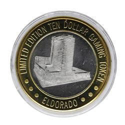 .999 Silver Eldorado Hotel & Casino $10 Casino Limited Edition Gaming Token