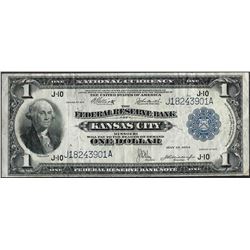 1918 $1 Federal Reserve Bank of Kansas City Note