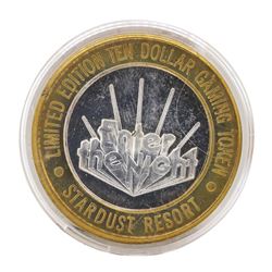 .999 Silver Stardust Resort Las Vegas, Nevada $10 Casino Limited Edition Gaming
