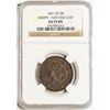 Image 1 : 1841 Liberty - Not One Cent Hard Times Token HT-58 NGC AU55 BN