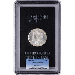 1883-CC $1 Morgan Silver Dollar Coin Uncirculated GSA PCGS MS64