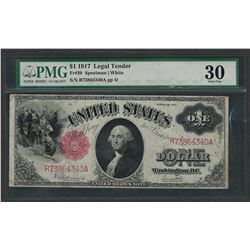 1917 $1 Legal Tender Note Fr.39 PMG Very Fine 30