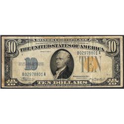1934A $10 Silver Certificate WWII Emergency North Africa Note