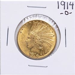 1914-D $10 Indian Head Eagle Gold Coin