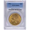 Image 1 : 1904 $20 Liberty Head Double Eagle Gold Coin PCGS MS63