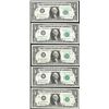 Image 1 : District Set of 1963B $1 Federal Reserve BARR Uncirculated Notes