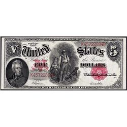 1907 $5 Woodchopper Legal Tender Note