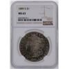 Image 1 : 1889-S $1 Morgan Silver Dollar Coin NGC MS63 Amazing Toning