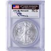 Image 1 : Mercanti Signature 2013 $1 American Silver Eagle Dollar Coin PCGS MS70 First Str