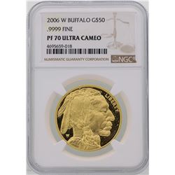 2006-W $50 American Buffalo Gold Coin NGC PF70 Ultra Cameo