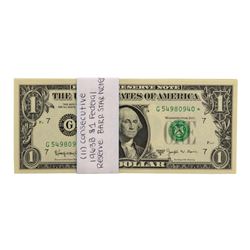 Lot of (11) Uncirculated 1963B $1 Federal Reserve BARR STAR Notes