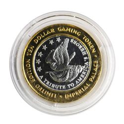 .999 Silver Imperial Palace Las Vegas, NV $10 Casino Limited Edition Gaming Toke