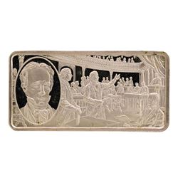 500 Grain Sterling Silver Franklin Mint 100 Greatest Americans Ingot