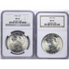 Image 1 : Lot of 1922-1923 $1 Peace Silver Dollar Coins NGC MS65