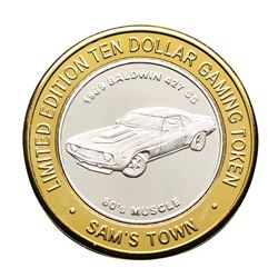 .999 Silver Sam Boyd's Sam's Town $10 Casino Gaming Token Limited Edition
