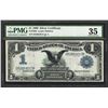 Image 1 : 1899 $1 Black Eagle Silver Certificate Note Fr.226a PMG Choice Very Fine 35