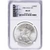 Image 1 : 1986 $1 American Silver Eagle Coin NGC MS69