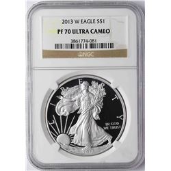 2013-W $1 American Silver Eagle Proof Coin NGC PF70 Ultra Cameo