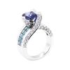 Image 4 : 18KT White Gold 4.57 ctw Sapphire and Diamond Ring
